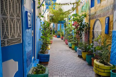 tangier medina morocco colourful alleys tangier medina